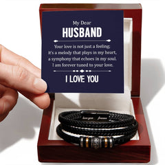 Your Love is not Just a Feeling - Means Leather Bracelet